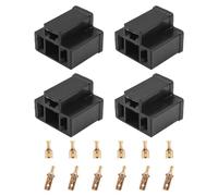 Tiardey 4PCS H4 Conectores Macho y Hembra para Faros Delanteros automotrices Enchufe de Bombilla de 3 Pines para Bombillas de Faros H4