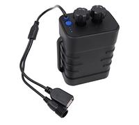 Tiardey 8,4 V Caja de energía móvil para Bicicleta Soporte de baterías 18650 Paquete de batería Impermeable USB/DC Interfaz Doble para lámpara de Bicicleta