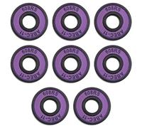 Tiardey 8 rodamientos para monopatín de Alta Velocidad, Accesorios para monopatín 608 RS ABEC-11 para Camiones de monopatín (púrpura)