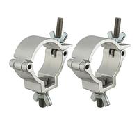 Tiardey - Abrazadera de luz de Escenario de Montaje de Aluminio de 2 Piezas para luz de Escenario,luz de Cabeza móvil,Apta para Tubo de 48-52 mm OD/diámetro de tubería,Capacidad de 220 LB