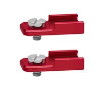 Tiardey Adaptador de Montaje de Zapata fría para cámara con Tornillo de 1/4 pulg., Soporte de extensión de Montaje de Zapata fría de Metal, Adaptador para Luces de Relleno, Soporte de Flash, 2 Piezas