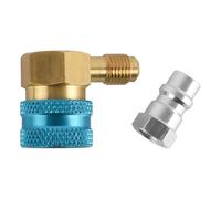 Tiardey Adaptador rápido de Aire Acondicionado R1234yf a R134a Adaptador de Conector rápido de Lado de Baja presión Accesorios de Aire Acondicionado para automóvil