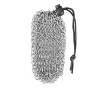 Tiardey Bolsa de Dados de Acero Inoxidable Juego de Dados de Dungeons and Dragons Bolsa de Dados de Cadena de Acero Inoxidable Bolsa de Metal con cordón