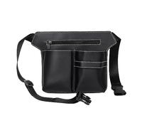 Tiardey Bolsa de Herramientas para el Cabello,Bolsa de Peluquero de Cuero PU,Tijeras de Corte de Pelo,Bolsa de cinturón de Almacenamiento,Bolsa de Herramientas de peluquería Profesional para salón