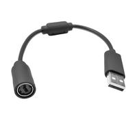 Tiardey Cable USB de liberación rápida para Xbox Series X/S/One/360. Adaptador de Repuesto para Volante Ferrari Logitech G920. Cable Duradero de 25 cm para Juegos de PC (Negro).