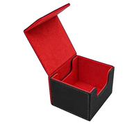 Tiardey Card Deck Box para Trading Cards Deck Box con Capacidad para más de 100 Tarjetas de una Sola Manga Caja de Almacenamiento de Tarjetas magnéticas de Cuero para TCG CCG Magic Cards