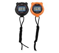 Tiardey Cronómetro Deportivo con cordón, cronómetro Digital Deportivo multifunción, Pantalla Grande, con Calendario de Alarma de Reloj de 12/24 Horas (Negro+Amarillo)