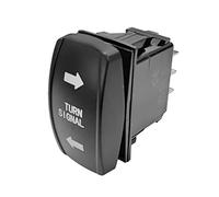 Tiardey DC 12V/20A 4 Pin Marine Grade ON-Off-ON/Open-Close/in-Out Interruptor basculante con luz LED y símbolos de flecha grabados