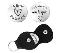Tiardey Ficha de Abrazo de Bolsillo, Regalo para relaciones a Larga Distancia, Moneda de Doble Cara inspiradora, Regalos inspiradores para Mujeres, Hombres, Amigos, Mejores Amigos, Familia, 3 cm