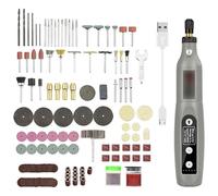 Tiardey Herramienta rotativa inalámbrica con 24 Accesorios - Mini Amoladora eléctrica de 3,7 V, 5 velocidades, 3600-15000 RPM, Recargable por USB para Trabajos de Bricolaje, Grabado