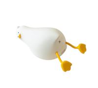 Tiardey, luz Nocturna de Pato Tumbado, lámpara LED portátil de Noche, batería Recargable por USB, Luces de Silicona para Dormir para decoración de Dormitorio