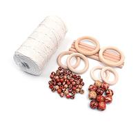 Tiardey Macrame Kit para Colgar en la Pared, Macrame Plant Hanger Kit Macrame Cord 3mm Hilo de algodón.?Macrame Starter Set Planta Colgante Kits de Manualidades para Principiantes