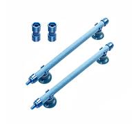 Tiardey Paquete de 2 barras de piedra de aire de pared de burbujas de acuario de 10 pulgadas, tubos de barra de piedra de aire con ventosas, aireación por pulverización para tanque de peces