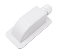 Tiardey Placa de Entrada de Cable de Conector ABS de un Solo Orificio para Todos los Tipos de Cable de 5a10mm, Apto para Paneles solares fotovoltaicos,RV,Caravana,Barco,Yates,Techo - Blanco