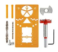 Tiardey Plantilla de bisagra Oculta Plantilla de bisagra de 35 mm Localizador Auxiliar Apertura de bisagra para Puertas Armario de Cocina Placa Montaje bisagra Orificio bisagra