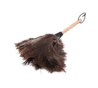 Tiardey - Plumero de Plumas de Avestruz de 13 Pulgadas, Herramienta de eliminación Herramienta de Cepillo de Limpieza para el hogar,jardín,telaraña,Ventilador de Techo, Muebles,Polvos más rápidos