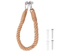 Tiardey - Portarrollos de papel higiénico de cuerda de cáñamo con tornillos