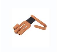 Tiardey Protector de Dedos de Cuero de Vaca Artificial Tiro con Arco 3 Protector de Dedos Guante Protector Protector de lengüeta de Dedo para recurvo - Naranja