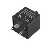 Tiardey Relé Intermitente electrónico de 12 V y 3 Pines, 0,1 W-150 W, Intermitente Ajustable para Motocicleta CF14KT