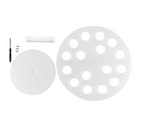 Tiardey Soporte de acrílico para Conos de Helado Conos para Cupcakes Soporte de exhibición de 16 Orificios para Rollos de Sushi Hechos a Mano Ideal para Fiestas de té de la Tarde y Eventos de postres