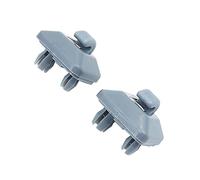 Tiardey - Soporte de Clip de Gancho para Visera Gris Interior, 2 Piezas, Compatible con 2013-2016 A1 A3 A4 A5 Q3 Q5