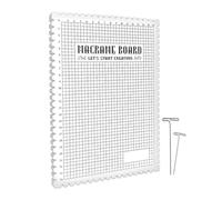 Tiardey Tapete de Bloqueo para Tejer con 2 Piezas de Pasadores en T Tablero de Bloqueo de Ganchillo Entrelazado Grueso