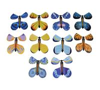 Tiardey Tarjeta de Mariposa voladora mágica, Tarjeta de Mariposa con Mecanismo de relojería, Juguete mágico de cumpleaños, Accesorios de actuación (Color Aleatorio, 30 Piezas)