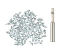 Tiardey Tornillos para neumáticos de 9 mm, para Hielo y Nieve, con Clavos de carburo para Bicicletas, Bicicletas de montaña, Zapatillas y Botas para Correr, con Llave de instalación, Paquete de 100