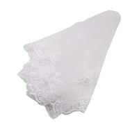 Tiardey Velo de novia blanco Velo de novia corto de tul simple para mujer para fiesta Despedida de soltera con peine - 1.5M/59pulgadas