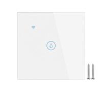 Tiardey WiFi Smart Heater Timer Switch Wall Touch Boiler Switch Compatible con Alexa, Home, Smart Life App (Blanco, 40A 8000W)
