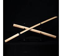 TIAYKO Espadas de Bambú Lado de 103 cm, Katana Japonesa Hecha a Mano con Vaina, Bokken Adecuado para Cosplay, Colección, Decoración del Hogar, Práctica de Espada