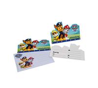 tib 19705 - Tarjetas de invitación de la Patrulla Canina A6 con sobres C6, juego de 12 piezas, multicolor, talla única
