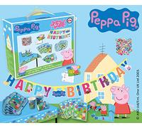 TIB Heyne 19850 Peppa Pig - Maleta para fiesta (47 piezas, vajilla y decoración)