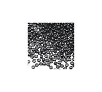 Tibaoffy Black Beads Size 80 Crafts Glass Seed Beads 3mm for Jewelry Making Total About 100g About 3600pcs