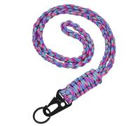 Tibapla Cordón de Cuello Con Llavero Paracord, Colgante Para Llaves Con Mosquetón Para Tarjeta e Identificación