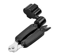 Tibapla Enrollador y Cortador de Cuerdas de Guitarra, 3 en 1 Manivela para Guitarra Enrollador de Cuerdas de Guitarra, Cortadora de Cuerda, Puente Pin Puller, Herramienta de Reparación de Guitarra