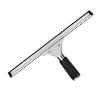 Tibapla Escobillas de Goma Profesional, Rasqueta Limpiacristales Multiusos de 35cm, Rasqueta de Silicona para Ventana, Limpiacristales de Acero Inoxidable para Baño, Cristal, Puerta de Ducha