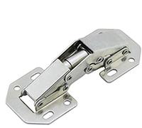 Tiberham - Bisagras para puerta de armario, bisagras plegables de montaje en superficie de 90 grados sin agujeros para muebles, bisagras ocultas resistentes para puerta de armario de cocina (paquete