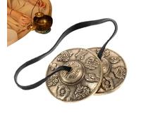 Tibetan Cymbals Bells | Relaxing Spiritual Nationals | Meditation And Yoga Ritual Instruments | For Adults Family Friends Drumming Clapping Collision Home Doorway Halloween Thanksgiving Holiday And Mo