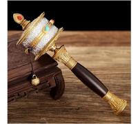 Tibetan Handheld Prayer Wheel, Rueda tibetana de mano utilizada for bendiciones, relajación y yoga