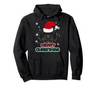 Tibetan Mastiff In Santa Hat Christmas Funny Dog Xmas Sudadera con Capucha