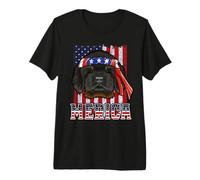 Tibetan Mastiff Merica 4th of July Dog Funny Patriotic Flag Camiseta Premium