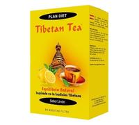 Tibetan Tea 84 Bolsitas Infusoras - Mezcla de Hierbas Naturales con Camelia Sinensis, Escaramujo, Laurel, Tila, Menta Poleo y Hierba Luisa - Sabor Limón