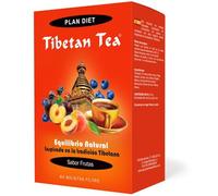 Tibetan Tea Infusión de Hierbas Frutal 84 Bolsitas - Con Frángula, Malva Hoja, Hinojo, Hibisco, Ortiga y Diente de Leon - Para Equilibrio Natural