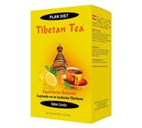 Tibetan Tea Sabor Limón - Infusión de Hierbas - 84 bolsitas. Té Verde Tibetano, Frángula, Malva hoja, Manzanilla, Hibisco, Hinojo, Anís