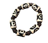 Tibetana Old Agate Dzi Bead Men Mujeres Brazalete