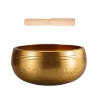 Tibetano tazón de tazón de tazón de meditación cuenco de yoga de yoga tazón de canto (a)