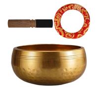Tibetano tibetano tibetano juego de tazón de sonido cuenco de yoga tazón de canto (d)