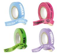 Tibhar Cinta de bordes para tenis de mesa, 10 mm de ancho, 5 m de largo, rosa, morado, azul, verde (rosa)