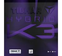 Tibhar Revestimiento híbrido K3, color 2,3 mm, negro, tamaño 2,3 mm, negro